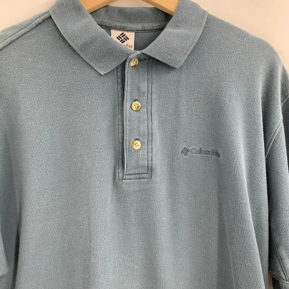 Columbia Men's Classic 100% Cotton Short Sleeve Collared Polo Shirt Size L‎ - Picture 4 of 12